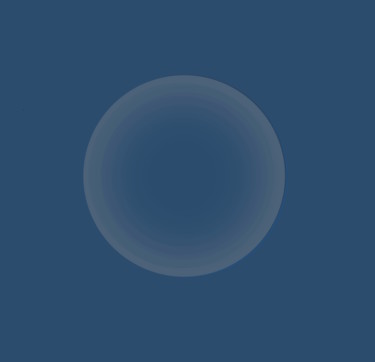 Blue Circle On Blue Ground - Disappearing Version