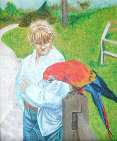 Young Girl With Parrot