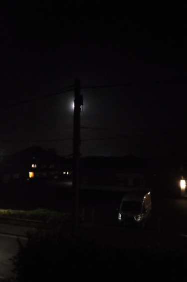 Moon Behind Telegraph Pole